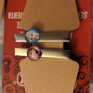 Frozen Hair Clips 2pc Handmade NEW Frozen Women Girls